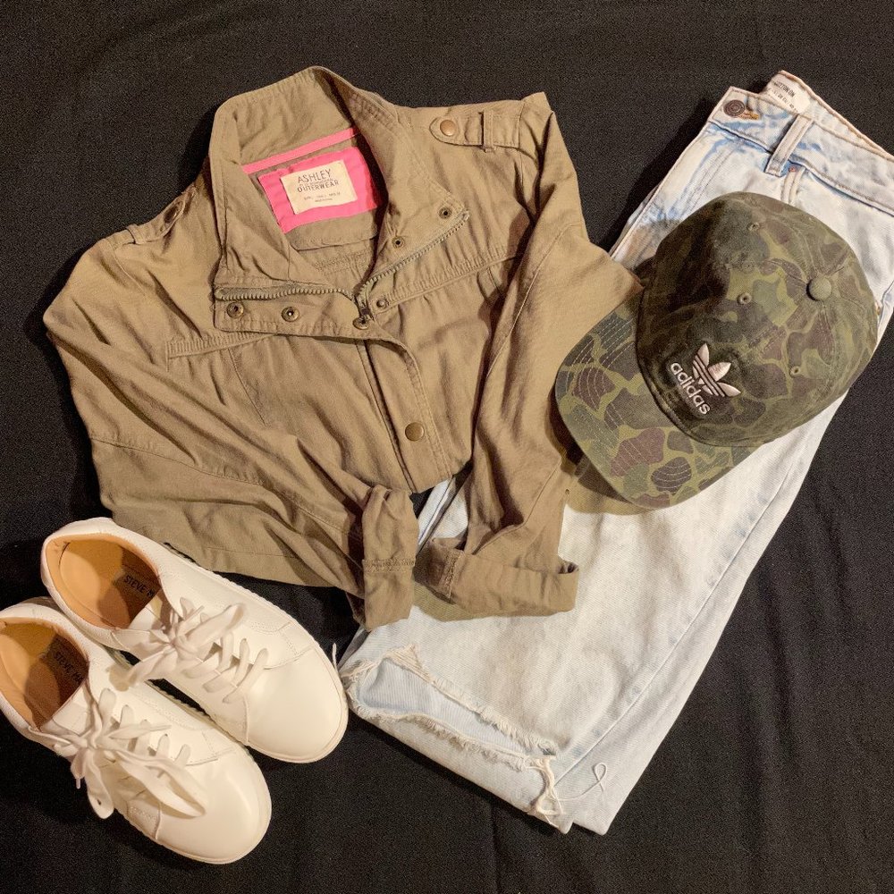 Army Green, Ashley Outerwear, Jacket, Size L